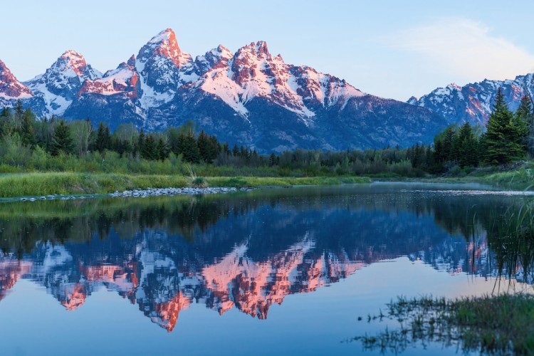 best sunrise and sunset photo locations in Grand Teton national park